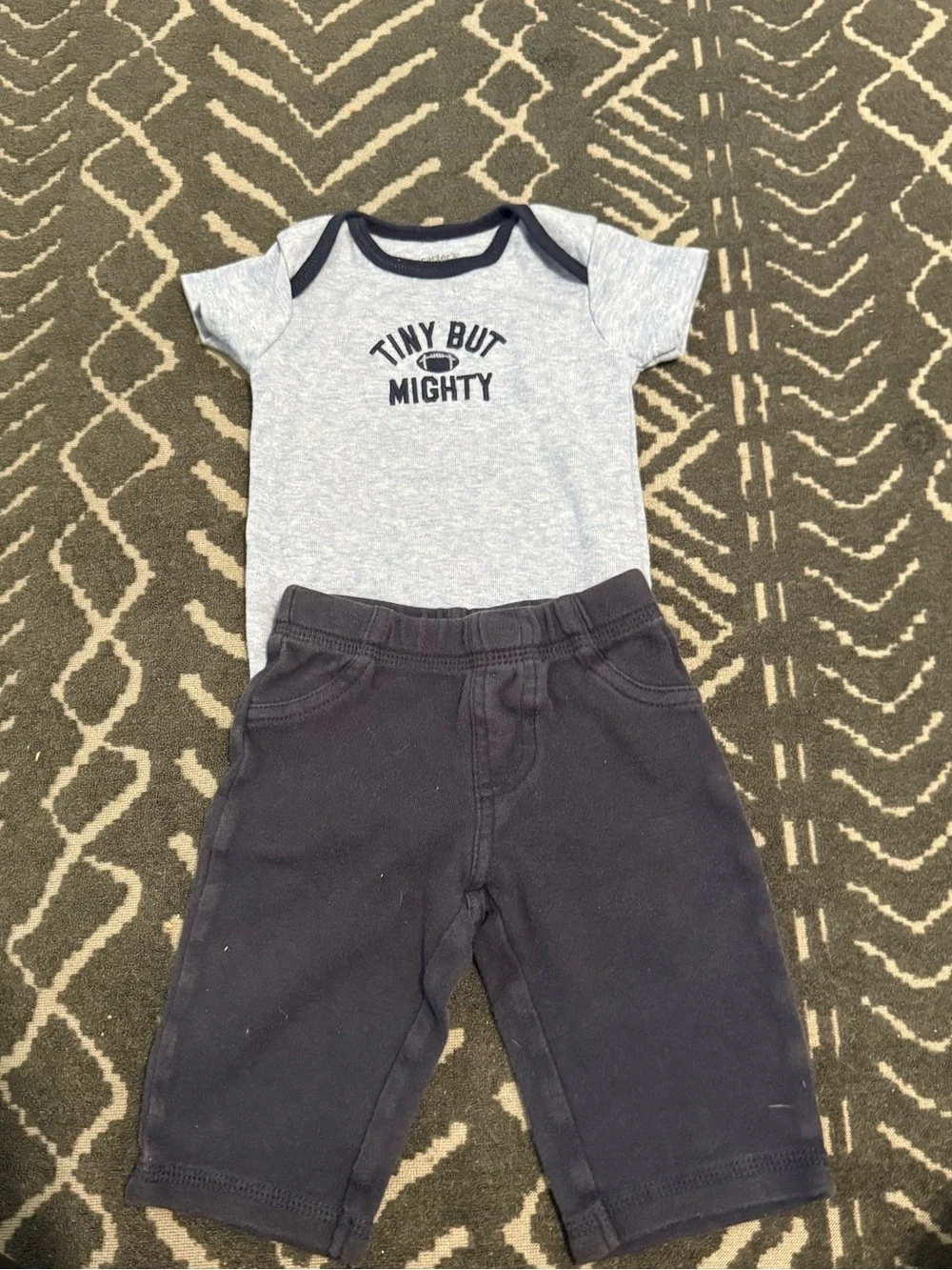 Baby boy onesie and pants set
